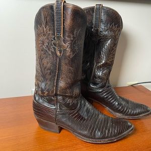 Lucchese Handmade Men’s Leather Brown Boots Size 11 D